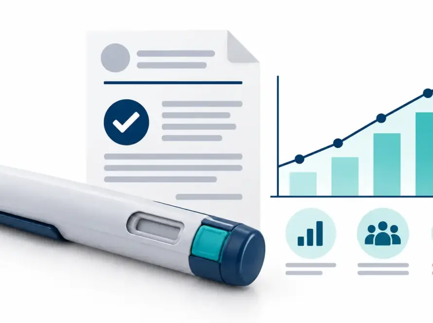 Illustration accompanying the Wegovy HD 7.2 mg evidence and label overview